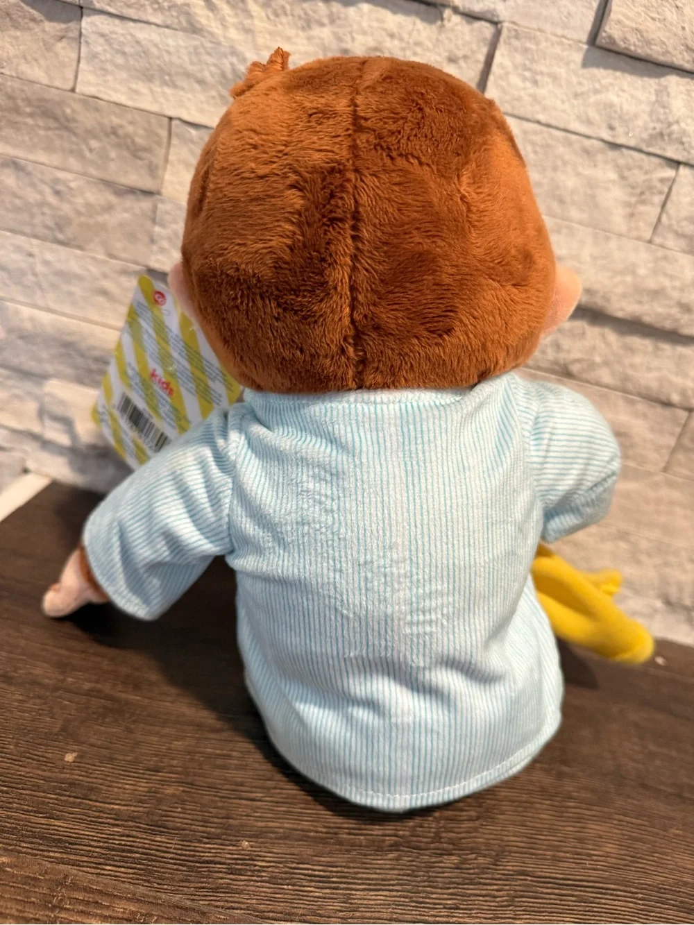 Curious Plush Monkey with Yellow Blanket - Licensed Character Stuffed Toy